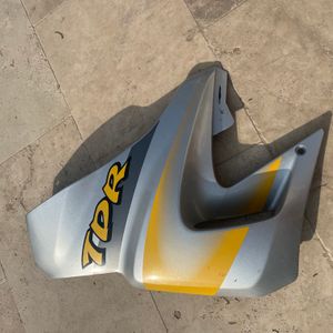 125 tdr Carenage flanc avant gauche gris  jaune yamaha 4fu 5ae
