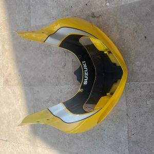 Tete de fourche carenage jaune SUZUKI 750 GSXR 2000- 01- 02-03
