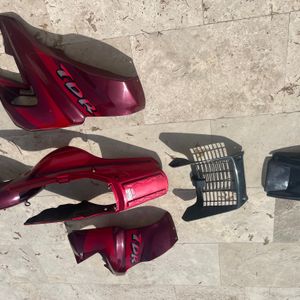 125 Tdr carénage rouge candy yamaha 1993 - 2004 4fu/5ae